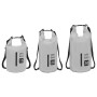 Waterproof aquatic bag with zipper PVC gray 15 L by , Water sports and sailing - Ref: Foro24-92752, Price: 19,99 €, Discount: %