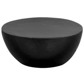 Mesa de centro de aluminio martillado 70x30 cm negro de , Mesas de centro - Ref: Foro24-246510, Precio: 226,99 €, Descuento: %