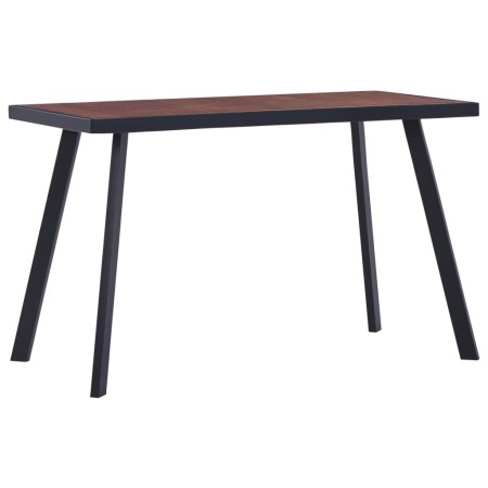 Black MDF and dark wood dining table 120x60x75 cm by , Kitchen and dining tables - Ref: Foro24-281862, Price: 117,99 €, Disco...