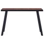 Black MDF and dark wood dining table 120x60x75 cm by , Kitchen and dining tables - Ref: Foro24-281862, Price: 117,99 €, Disco...