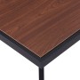 Black MDF and dark wood dining table 120x60x75 cm by , Kitchen and dining tables - Ref: Foro24-281862, Price: 117,99 €, Disco...