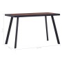 Black MDF and dark wood dining table 120x60x75 cm by , Kitchen and dining tables - Ref: Foro24-281862, Price: 117,99 €, Disco...