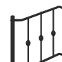 Bed frame with black metal headboard 80x200 cm by , Beds and slatted bases - Ref: Foro24-373780, Price: 67,66 €, Discount: %