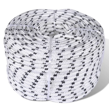 Polyester braided rope 8 mm 250 m white by vidaXL, Ropes and metal cords - Ref: Foro24-143791, Price: 70,46 €, Discount: %