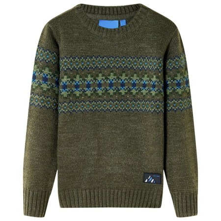 Khaki children's knitted sweater 92 by , Kids T-shirts - Ref: Foro24-14484, Price: 13,99 €, Discount: %