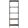 Bookcase with 5 shelves engineered wood smoked oak 59x35x171cm by , Bookcases and shelves - Ref: Foro24-837624, Price: 66,99 ...