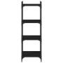 Bookcase with 4 shelves black engineered wood 40x30x120 cm by , Bookcases and shelves - Ref: Foro24-837632, Price: 44,99 €, D...