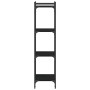 Bookcase with 4 shelves black engineered wood 40x30x120 cm by , Bookcases and shelves - Ref: Foro24-837632, Price: 44,99 €, D...