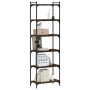 Bookcase with 6 shelves engineered wood smoked oak 60x30x188cm by , Bookcases and shelves - Ref: Foro24-837664, Price: 68,99 ...