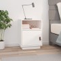 Solid white pine wood bedside table 40x34x55 cm by vidaXL, Nightstands - Ref: Foro24-818317, Price: 40,28 €, Discount: %