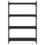 Bookcase with 4 shelves black engineered wood 80x30x120 cm by , Bookcases and shelves - Ref: Foro24-837672, Price: 42,37 €, D...