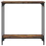 Mesa consola madera de ingeniería roble ahumado 75x30,5x75 cm de , Mesas auxiliares - Ref: Foro24-837709, Precio: 38,48 €, De...