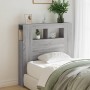 Sonoma gray engineered wood LED headboard 100x18.5x103.5 cm by , Headboards and footboards - Ref: Foro24-837335, Price: 73,02...