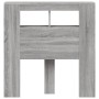 Cabecero LED madera ingeniería gris Sonoma 100x18,5x103,5 cm de , Cabeceros y pies de cama - Ref: Foro24-837335, Precio: 73,0...