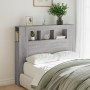 Sonoma gray engineered wood LED headboard 120x18.5x103.5 cm by , Headboards and footboards - Ref: Foro24-837342, Price: 82,00...