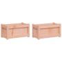 Garden planters 2 units solid Douglas wood by , Pots and planters - Ref: Foro24-837446, Price: 60,99 €, Discount: %