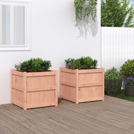 Garden planters 2 units solid Douglas wood by , Pots and planters - Ref: Foro24-837431, Price: 125,50 €, Discount: %