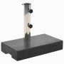 Black rectangular granite parasol base 25 kg by vidaXL, Umbrella bases - Ref: Foro24-45067, Price: 71,31 €, Discount: %