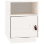 Mesita de noche madera maciza de pino blanco 40x34x55 cm de vidaXL, Mesitas de noche - Ref: Foro24-818317, Precio: 40,99 €, D...