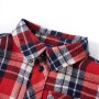 Red and navy blue children's checkered shirt 128 by , Kids T-shirts - Ref: Foro24-13172, Price: 12,99 €, Discount: %