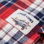 Red and navy blue children's checkered shirt 128 by , Kids T-shirts - Ref: Foro24-13172, Price: 12,99 €, Discount: %