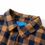 Cognac and blue children's checkered shirt 104 by , Kids T-shirts - Ref: Foro24-12955, Price: 10,99 €, Discount: %