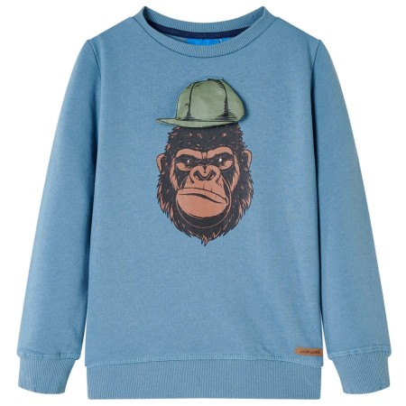 Medium blue children's sweatshirt 116 by , Kids T-shirts - Ref: Foro24-13201, Price: 10,99 €, Discount: %