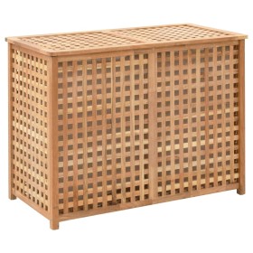 Laundry basket solid walnut wood 87.5x46x67 cm by vidaXL, Laundry baskets - Ref: Foro24-247604, Price: 148,41 €, Discount: %