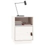 Solid white pine wood bedside table 40x34x55 cm by vidaXL, Nightstands - Ref: Foro24-818317, Price: 40,28 €, Discount: %