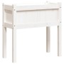 Outdoor planters with legs 2 pcs solid white pine wood by , Pots and planters - Ref: Foro24-837557, Price: 85,72 €, Discount: %