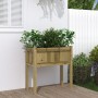 Planter with impregnated pine wood legs 70x31x70 cm by , Pots and planters - Ref: Foro24-837562, Price: 43,55 €, Discount: %