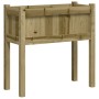 Planter with impregnated pine wood legs 70x31x70 cm by , Pots and planters - Ref: Foro24-837562, Price: 43,99 €, Discount: %