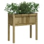 Planter with impregnated pine wood legs 70x31x70 cm by , Pots and planters - Ref: Foro24-837562, Price: 43,55 €, Discount: %