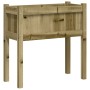 Planter with impregnated pine wood legs 70x31x70 cm by , Pots and planters - Ref: Foro24-837562, Price: 43,99 €, Discount: %