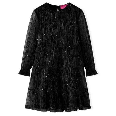 Vestido infantil de manga larga negro 116 de , Vestidos de niños - Ref: Foro24-14884, Precio: 15,99 €, Descuento: %