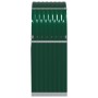 Green galvanized steel log holder 80x45x120 cm by , Firewood bags and holders - Ref: Foro24-364539, Price: 46,50 €, Discount: %