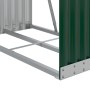 Green galvanized steel log holder 80x45x120 cm by , Firewood bags and holders - Ref: Foro24-364539, Price: 46,50 €, Discount: %