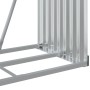 Green galvanized steel log holder 80x45x120 cm by , Firewood bags and holders - Ref: Foro24-364539, Price: 46,50 €, Discount: %