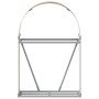 Leñero de acero galvanizado marrón claro 80x45x120 cm de , Bolsas y soportes de leña - Ref: Foro24-364579, Precio: 48,23 €, D...