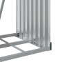 Light gray galvanized steel firewood rack 40x45x100 cm by , Firewood bags and holders - Ref: Foro24-364547, Price: 40,85 €, D...