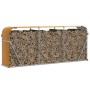 Light brown galvanized steel log holder 234x45x100 cm by , Firewood bags and holders - Ref: Foro24-364585, Price: 63,99 €, Di...