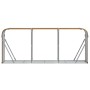 Light brown galvanized steel log holder 234x45x100 cm by , Firewood bags and holders - Ref: Foro24-364585, Price: 63,99 €, Di...