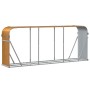 Light brown galvanized steel log holder 234x45x100 cm by , Firewood bags and holders - Ref: Foro24-364585, Price: 63,99 €, Di...