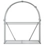 Light gray galvanized steel firewood rack 120x45x140 cm by , Firewood bags and holders - Ref: Foro24-364551, Price: 49,99 €, ...