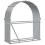 Light gray galvanized steel firewood rack 120x45x140 cm by , Firewood bags and holders - Ref: Foro24-364551, Price: 49,99 €, ...