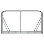 Anthrazitgrauer Holzhalter aus verzinktem Stahl, 180 x 45 x 100 cm von , Brennholztaschen und -halter - Ref: Foro24-364564, P...