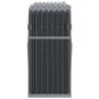 Anthrazitgrauer Holzhalter aus verzinktem Stahl, 180 x 45 x 100 cm von , Brennholztaschen und -halter - Ref: Foro24-364564, P...