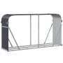 Anthracite gray galvanized steel firewood rack 180x45x100 cm by , Firewood bags and holders - Ref: Foro24-364564, Price: 52,9...