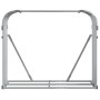 Leñero de acero galvanizado gris claro 120x45x100 cm de , Bolsas y soportes de leña - Ref: Foro24-364553, Precio: 46,57 €, De...