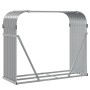 Leñero de acero galvanizado gris claro 120x45x100 cm de , Bolsas y soportes de leña - Ref: Foro24-364553, Precio: 46,57 €, De...